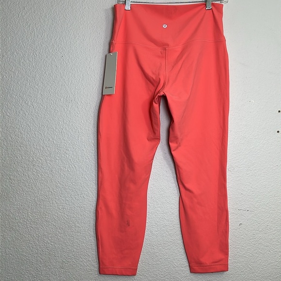 Lululemon Align High Rise Pant 25” Women’s Size 14 Raspberry Cream NWT - Picture 1 of 12
